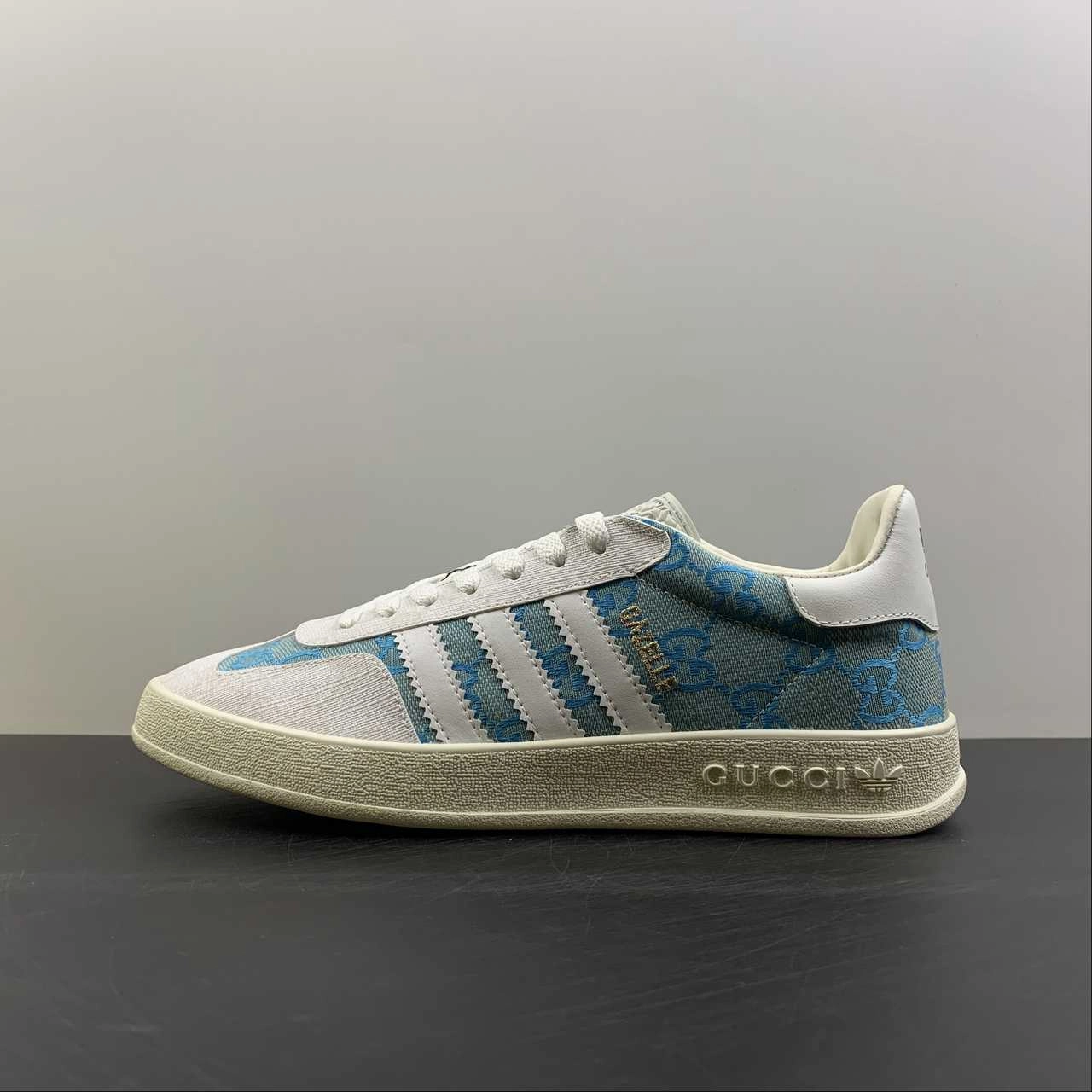 Stable Midsole Adidas x Gucci Gazelle Light Blue