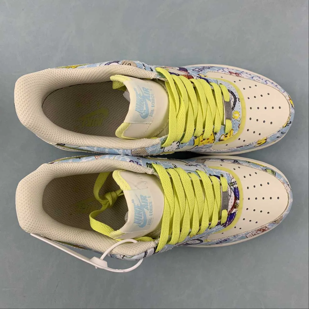 Air Force 1 07 Low Beige Light Blue Lemon Yellow FB0607-055 Relax Mood