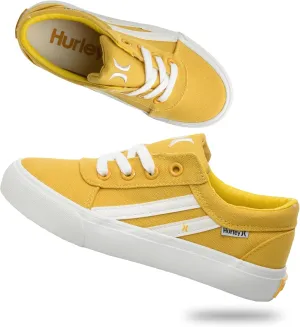 Hurley Boardy Kids Lace Up Canvas Sneakers  Low Cut Skateboarding Shoes for Kids, Sports Shoes for Boys and Girls