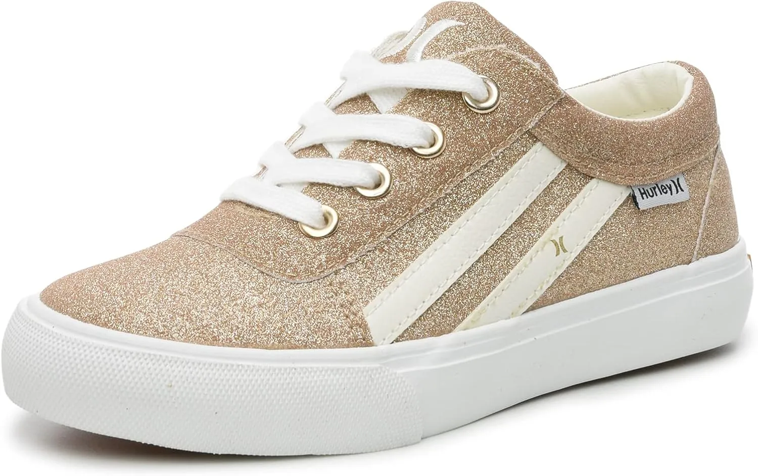 Hurley Boardy Kids Lace Up Canvas Sneakers  Low Cut Skateboarding Shoes for Kids, Sports Shoes for Boys and Girls