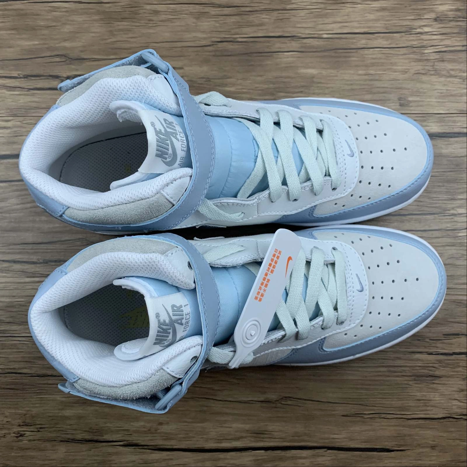 Air Force 1 07 Mid Light Armory Blue Obsidian Mist AO2425-500 Spring Style Cozy Interior