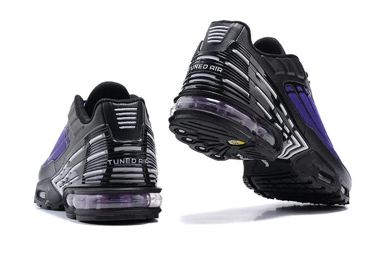 Air Max Plus 3 Court Purple Black White CO7005-100 Anti-fungal Optimal Flexibility
