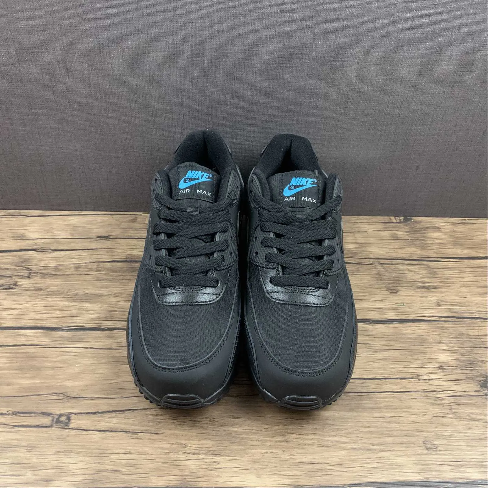 Air Max 90 Black Laser Blue Wolf Grey DC4116-002 cross - country capable