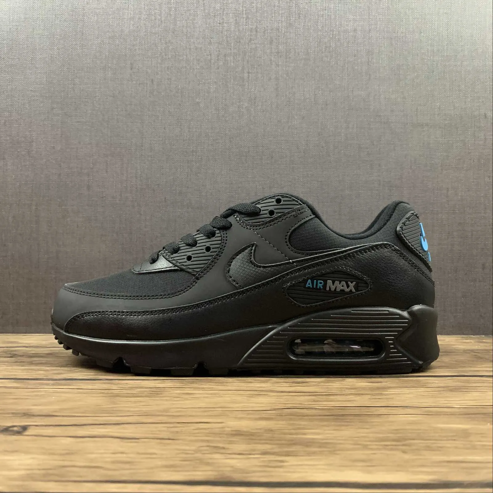 Air Max 90 Black Laser Blue Wolf Grey DC4116-002 Instant Comfort
