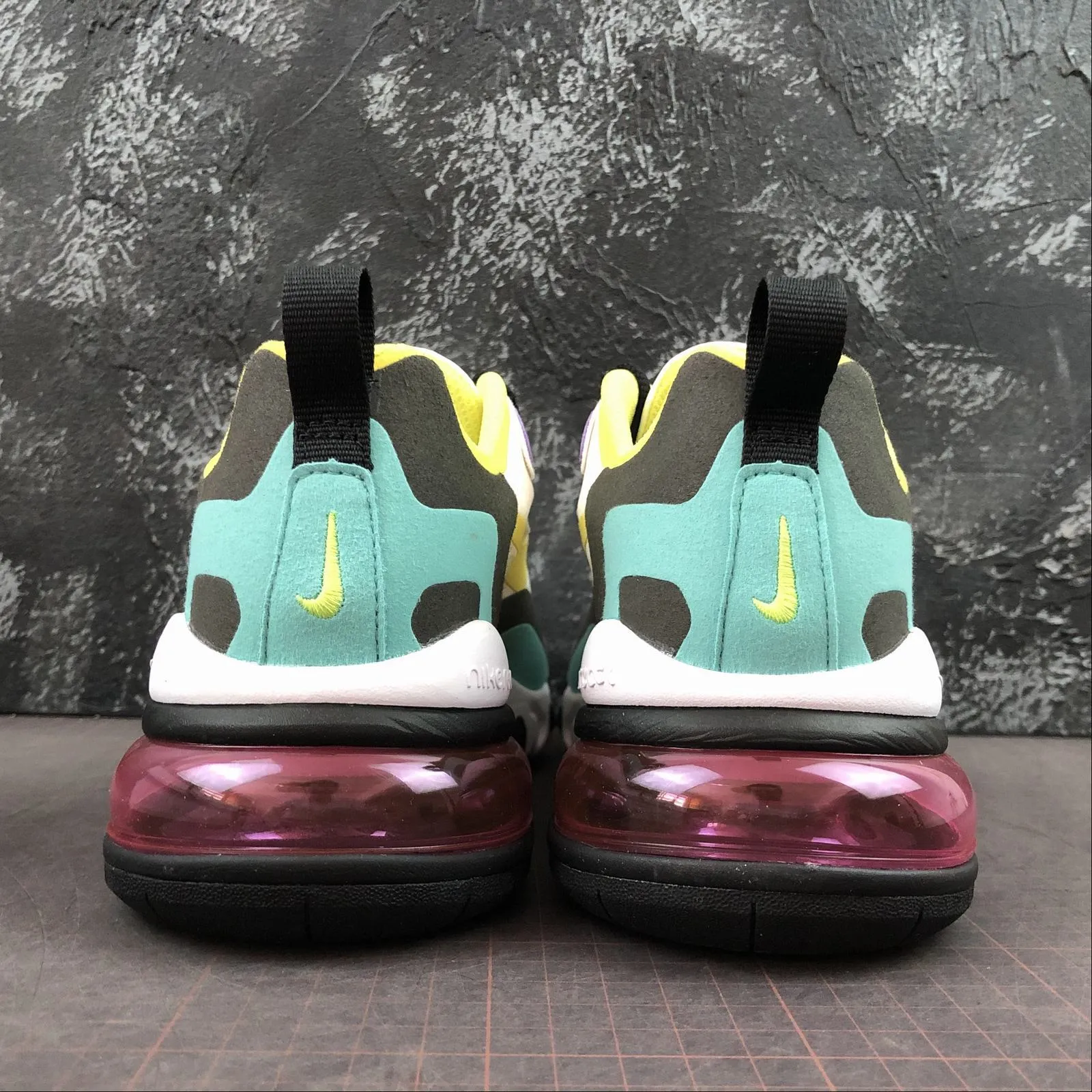 Air Max 270 React (GS) White Dynamic Yellow-Black BQ0103-101 countryside - climate shoes