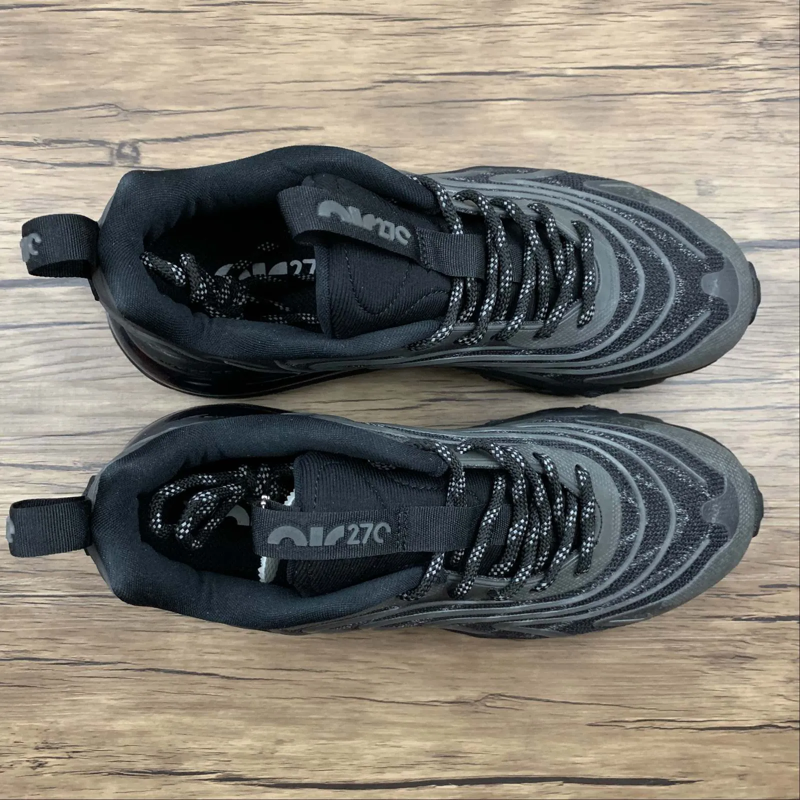 Air Max 270V3 Black Tech All Black Noctilucent CD0118-200 Flexible Outsole Shoes all - terrain