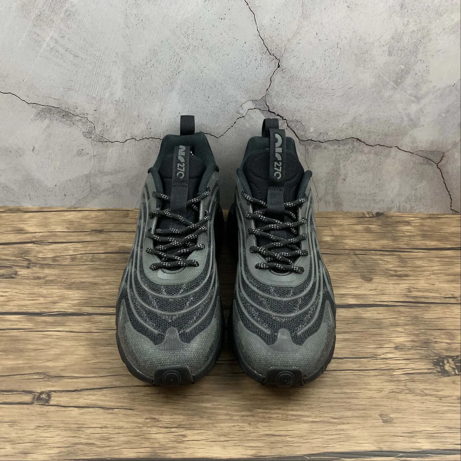 running with friends shoes Retro Style Air Max 270V3 Black Tech All Black Noctilucent CD0118-200