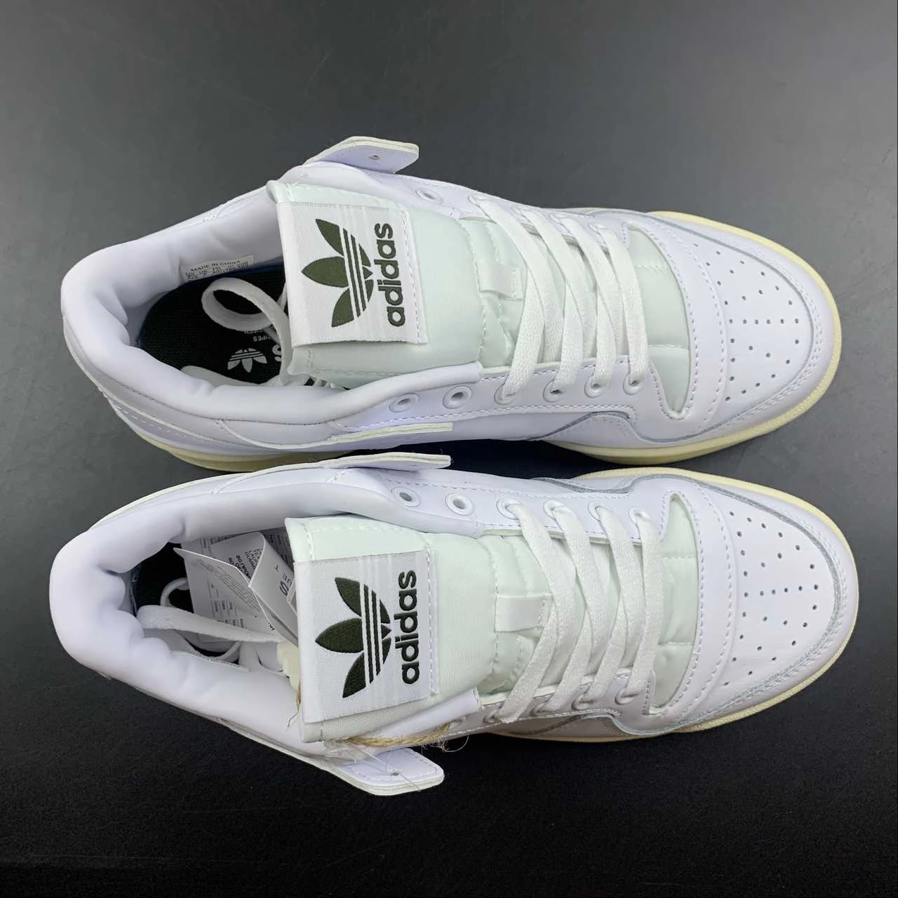 Adidas Forum 84 Low ADV White Khaki Thermoplastic Reinforcement