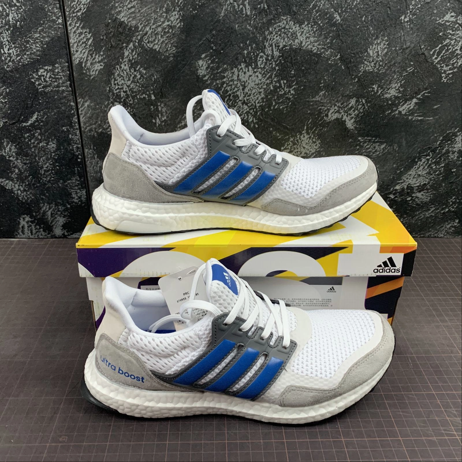 Adidas UltraBoost S&L White Blue Grey EF0723 Breathable panel Errand Fit