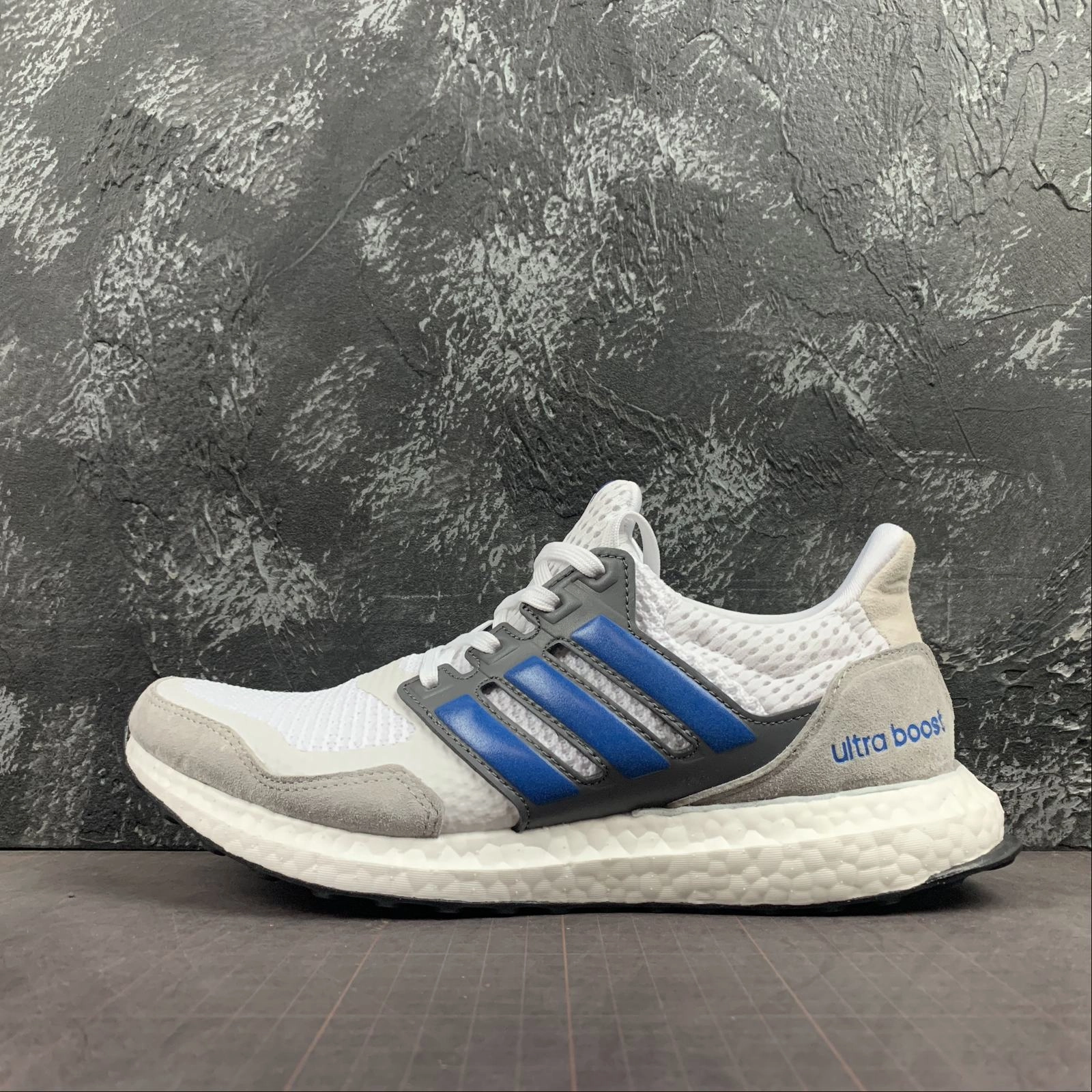 Adidas UltraBoost S&L White Blue Grey EF0723 anti static Flex Step