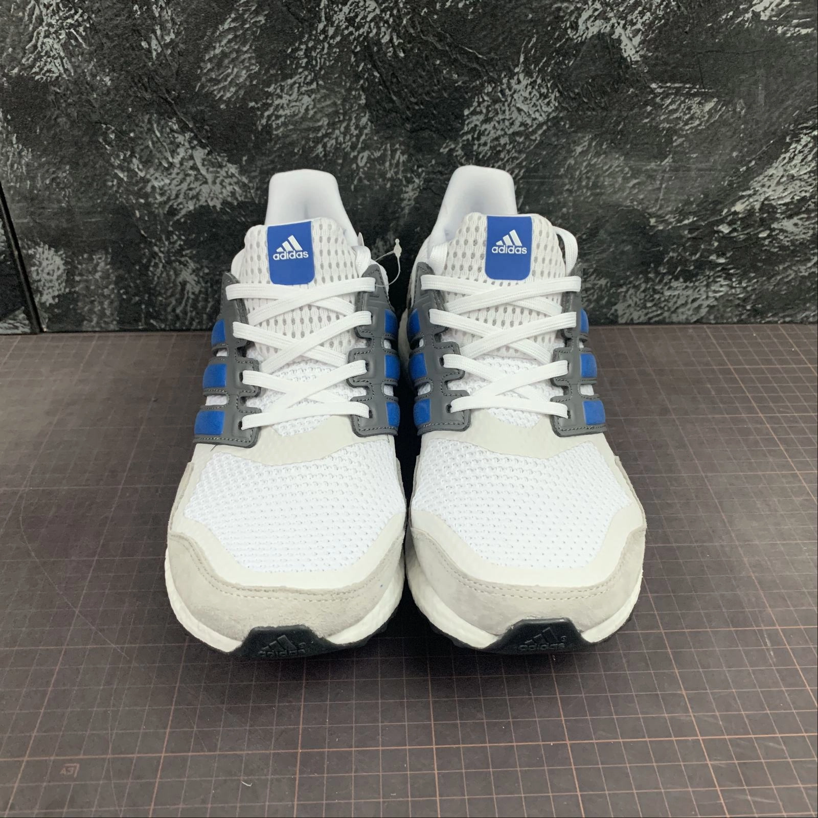 Adidas UltraBoost S&L White Blue Grey EF0723 Athletic Footwear Seamless Upper Fabric