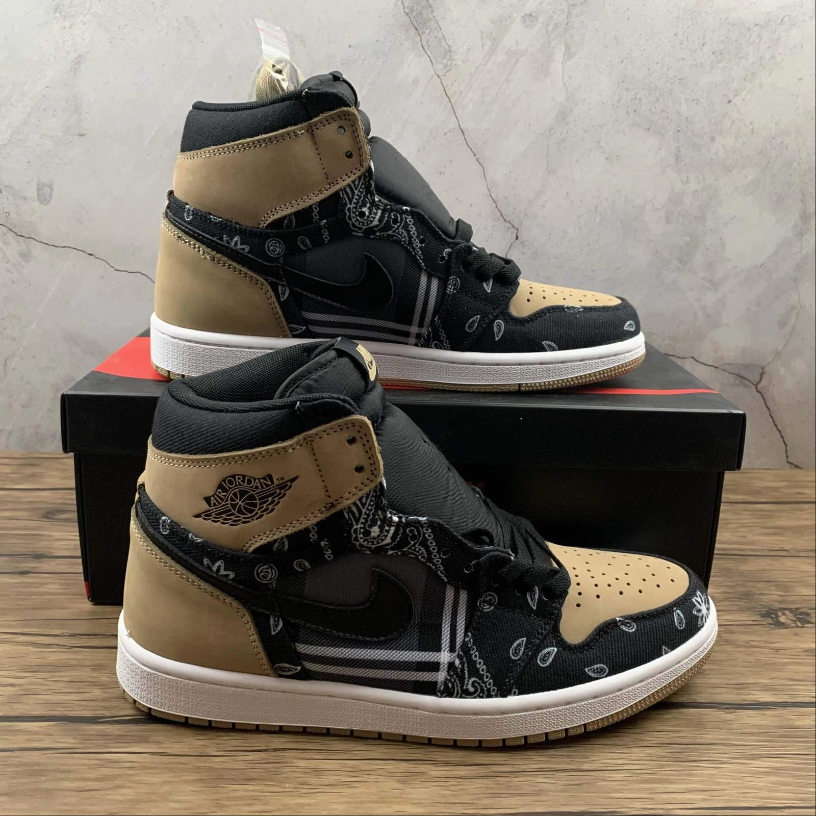 Run Secure Air Jordan 1 High TS SP Black Black-Parachute Beige (2021) CK5088-001