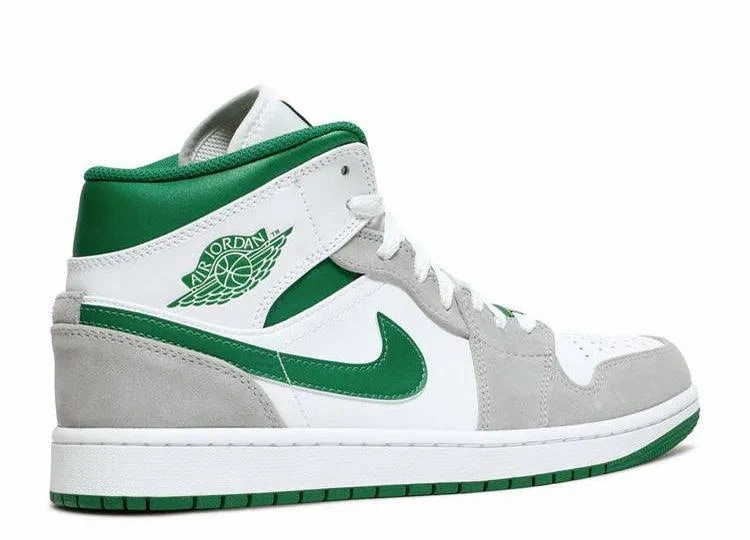 Air Jordan 1 Mid Pine Green Sculpted wear