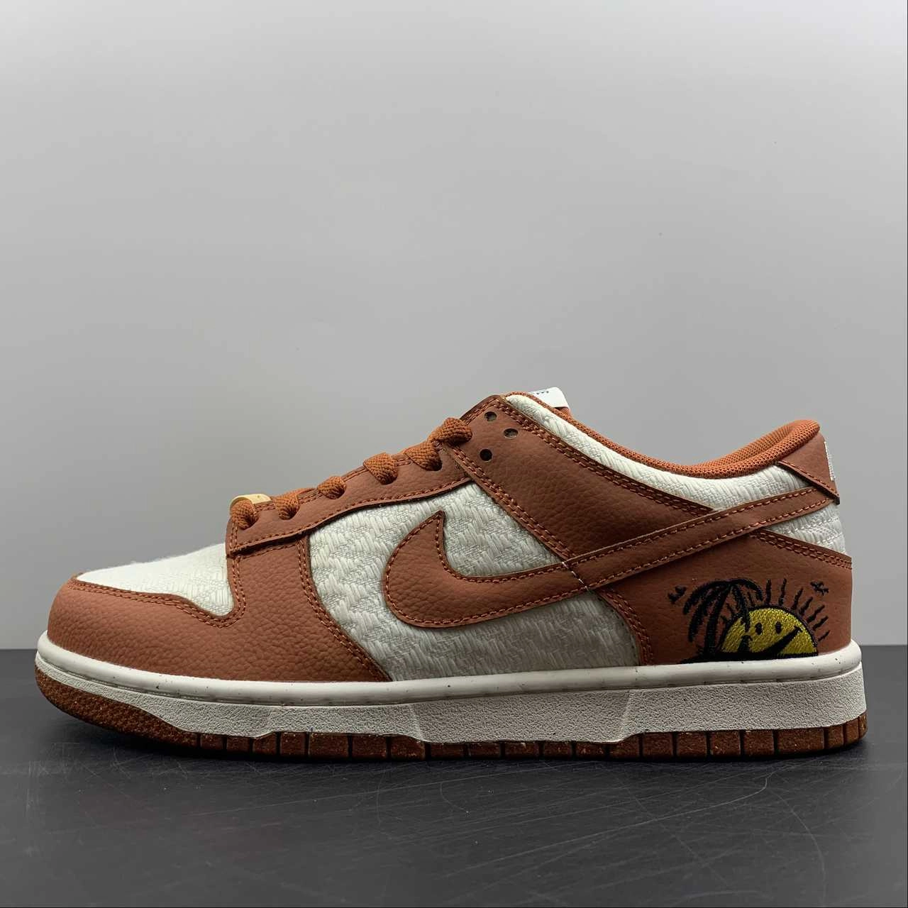 Cushion Feel SB Dunk Low Retro Sun Club Burn Sunrise White Orange DR5475-100