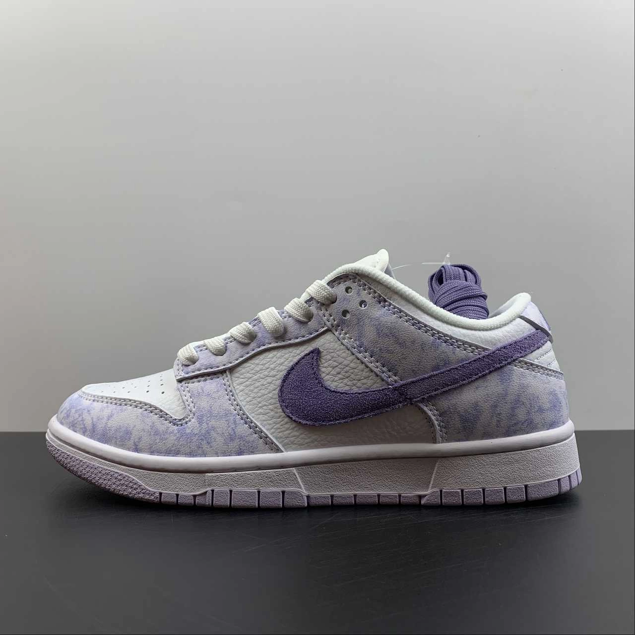 SB Dunk Low OG Purple Pulse White DM9467-500 Hard Surface