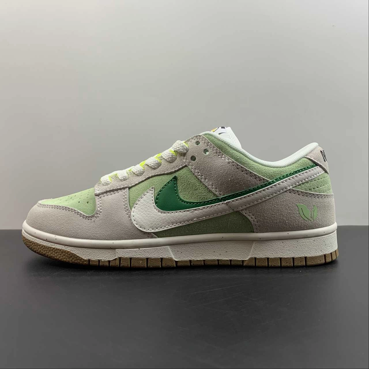 SB Dunk Low SE 85 Grey Green Brown DO9457-116 Moisture Wicking Liner Ergo Frame