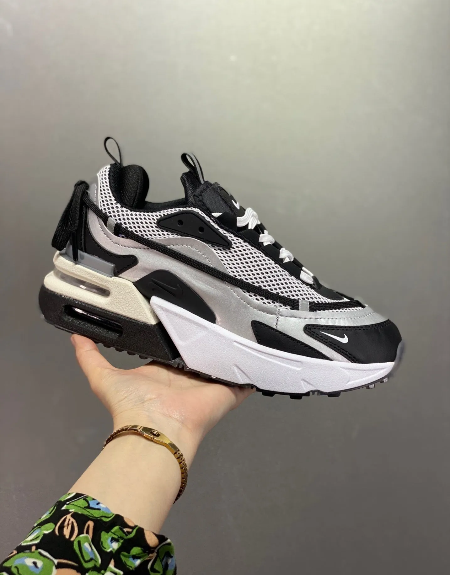 senior exercise shoes Air Max Furyosa Silver Black DC7350-001