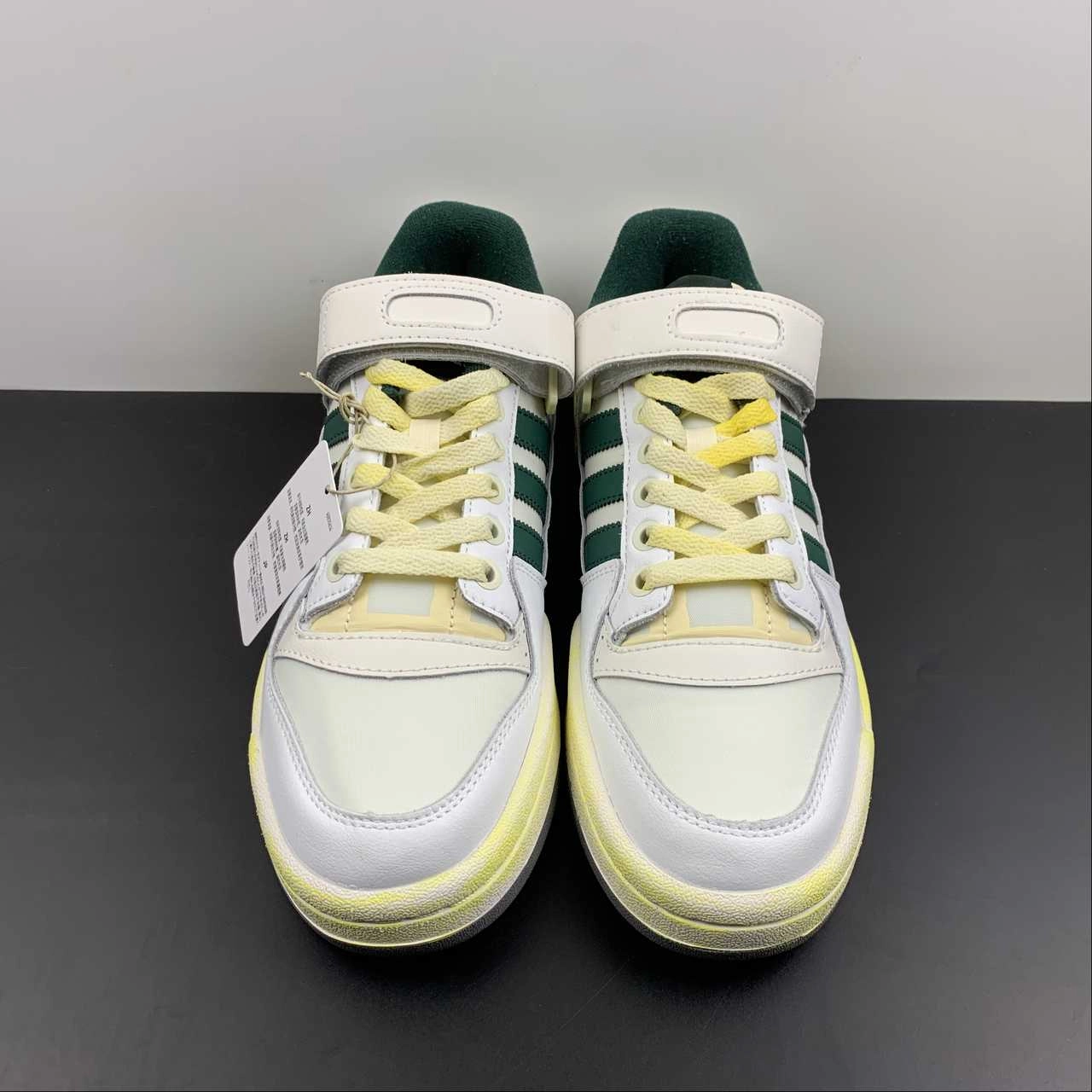 Adidas Forum 84 Low AEC White Green Oxide White HR0558 Dual Density