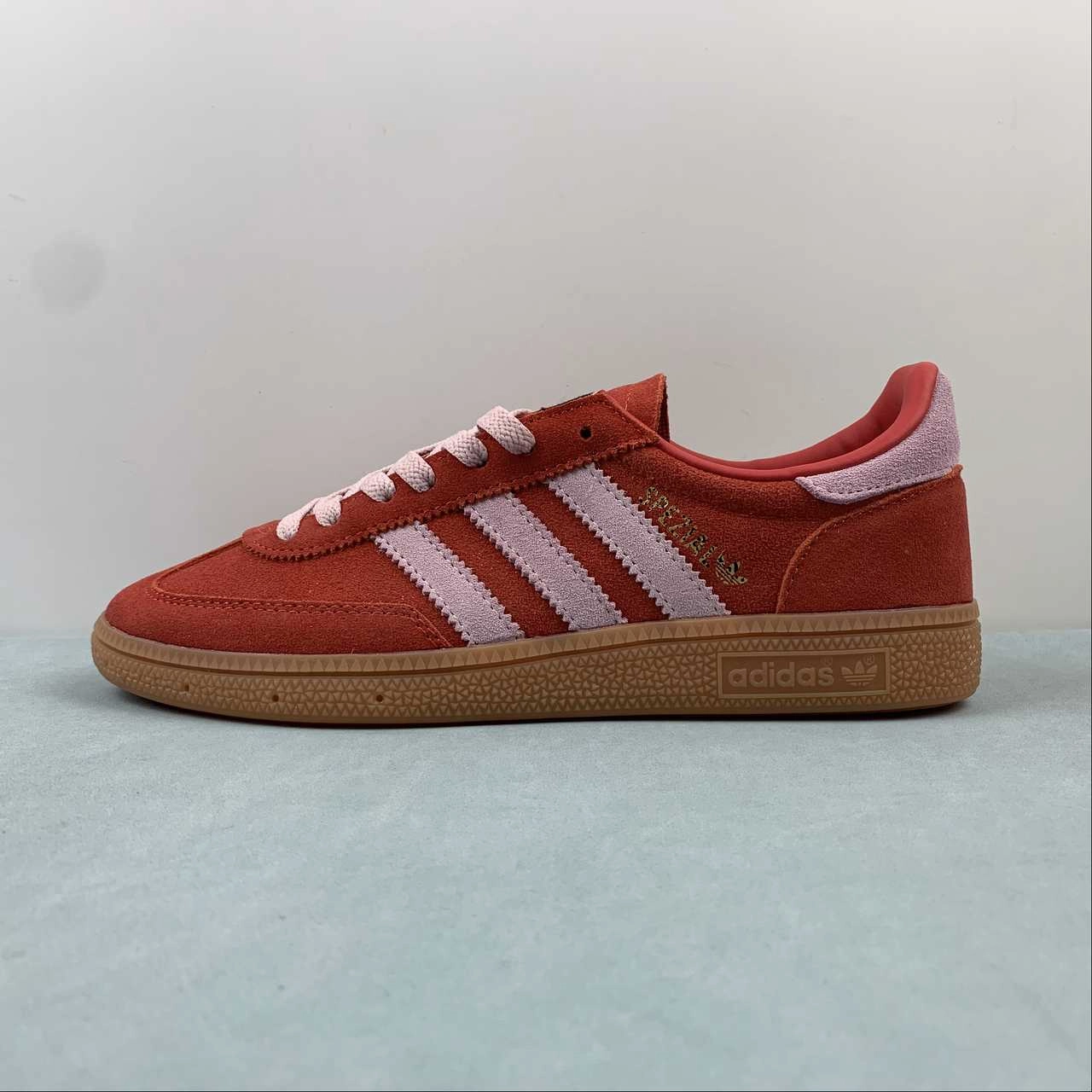 Adidas Handball Spezial Bright Red Clear Pink Gum IE5894 Bright color selection coordination improvement