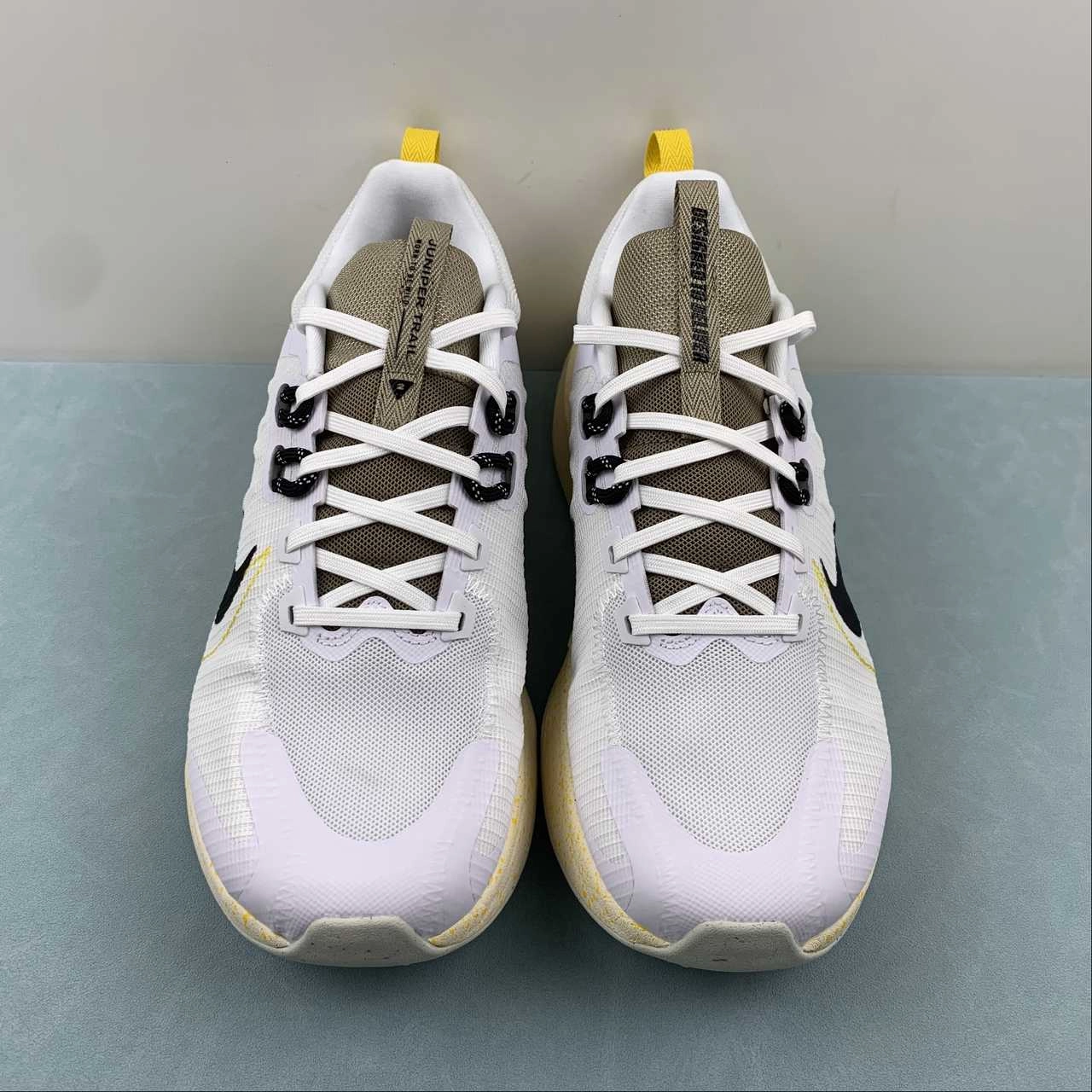 Nike Juniper Trail 2 NN White Vivid Sulphur DM0822-101 fartlek running machine - washable running shoes