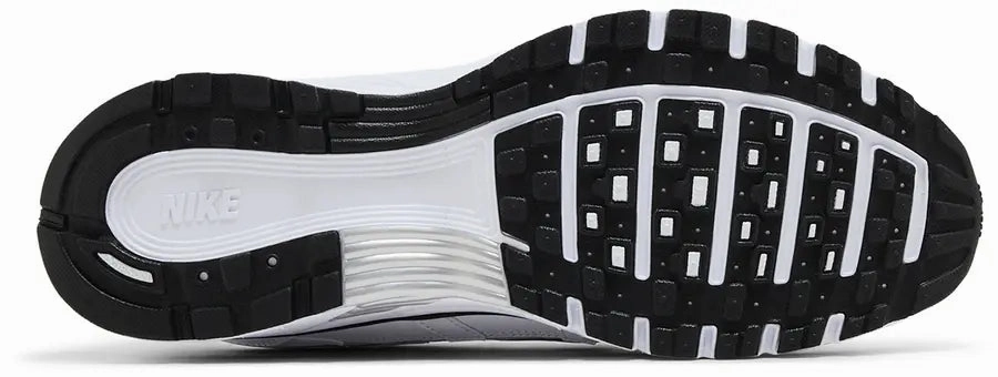 Nike P-6000 White Metallic Sliver Black Casual Ease