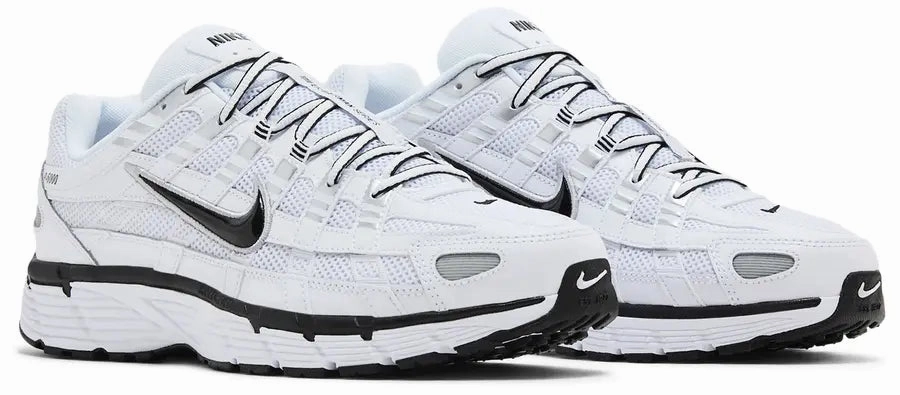 Comfort Synthetic Basketball sneakers Nike P-6000 White Metallic Sliver Black