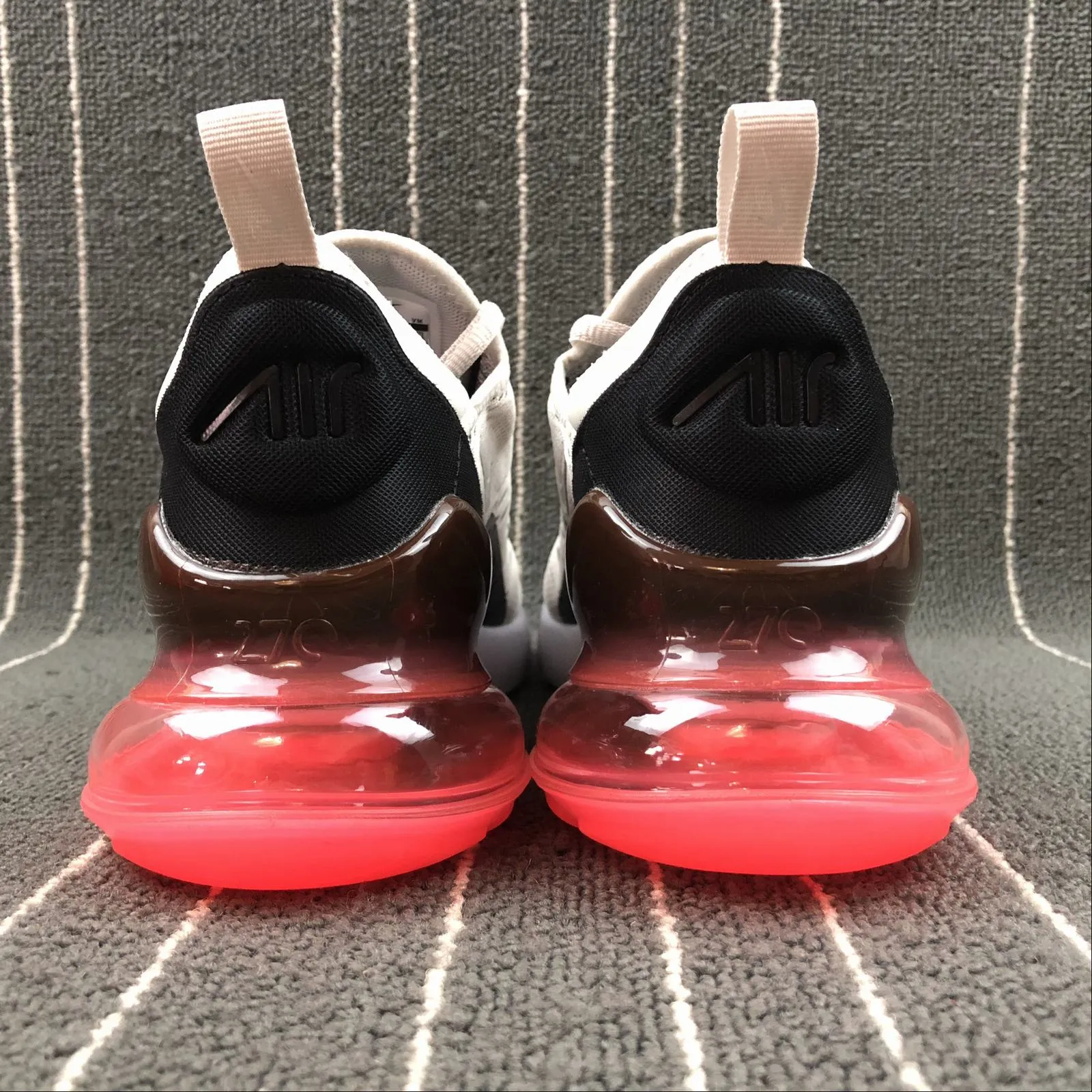 flat - footed shoes Shock   Absorbing Midsole Air Max 270 Light Bone White Black 943345-002