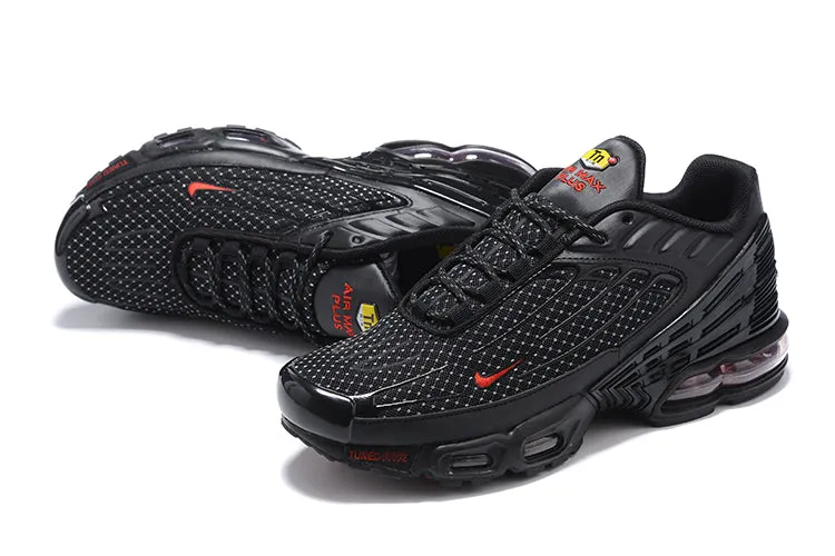 Air Max Plus 3 Black Reflect Silver University Red DO6385-002 cartoon - themed running shoes
