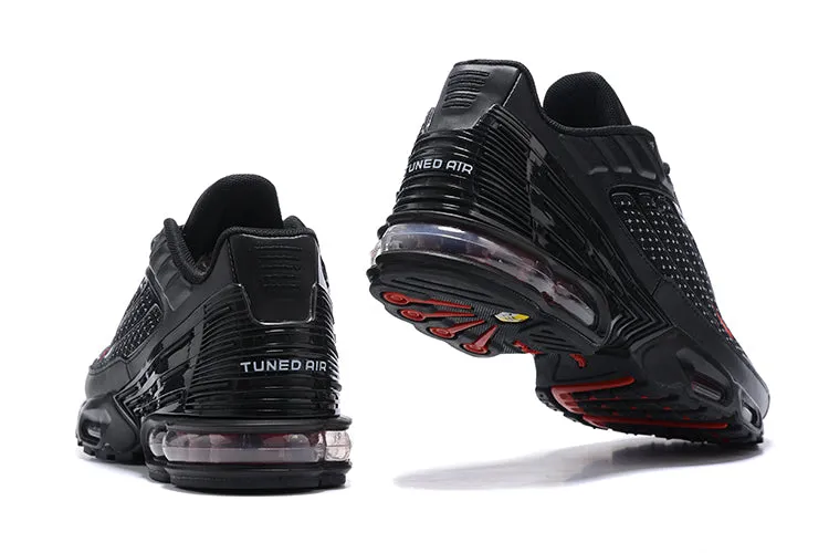 running with dog shoes wide - toe box shoes Air Max Plus 3 Black Reflect Silver University Red DO6385-002