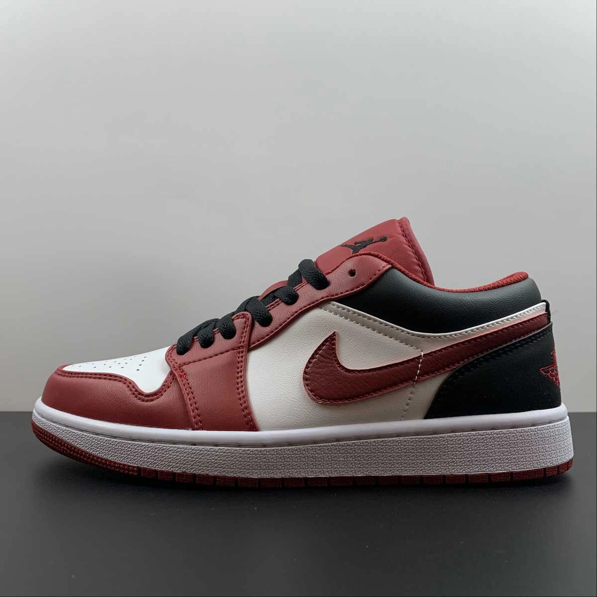 Air Jordan 1 Low Red White Black 553558-163 Ultra Responsive