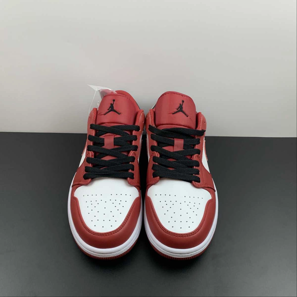Flexible Torsion Bar Air Jordan 1 Low Red White Black 553558-163