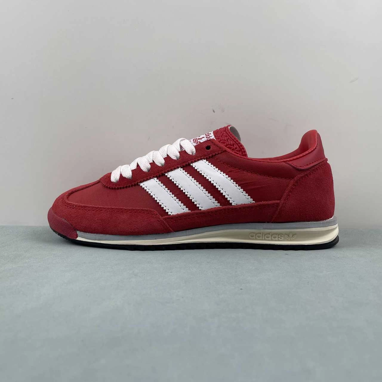 Adidas SL 72 OG Better Scarlet Cream White Halo Blue IE3475 day running shoes LeatherUpper