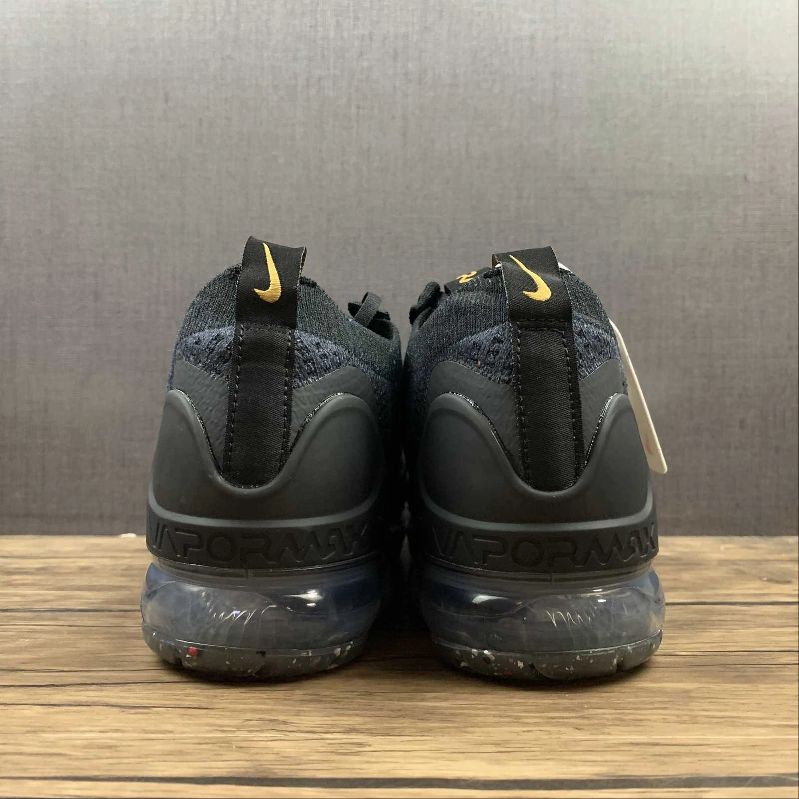 Cross Motion Seamless Uppers Air VaporMax 2021 FK Black Gold DC4113-003
