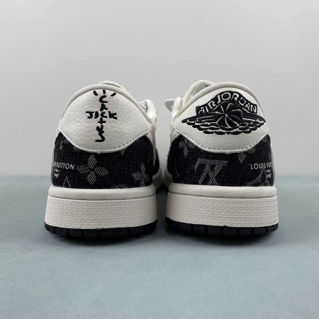 Soft Lining Casual Comfort Fragment Design x Travis Scott x Air Jordan 1 Low OG SP LV Off White Black SJ2068-008