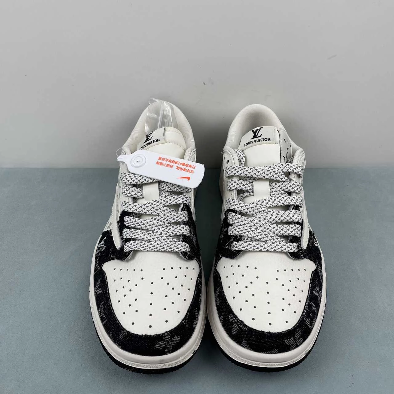 Slip   On Luxe Touch Fragment Design x Travis Scott x Air Jordan 1 Low OG SP LV Off White Black SJ2068-008