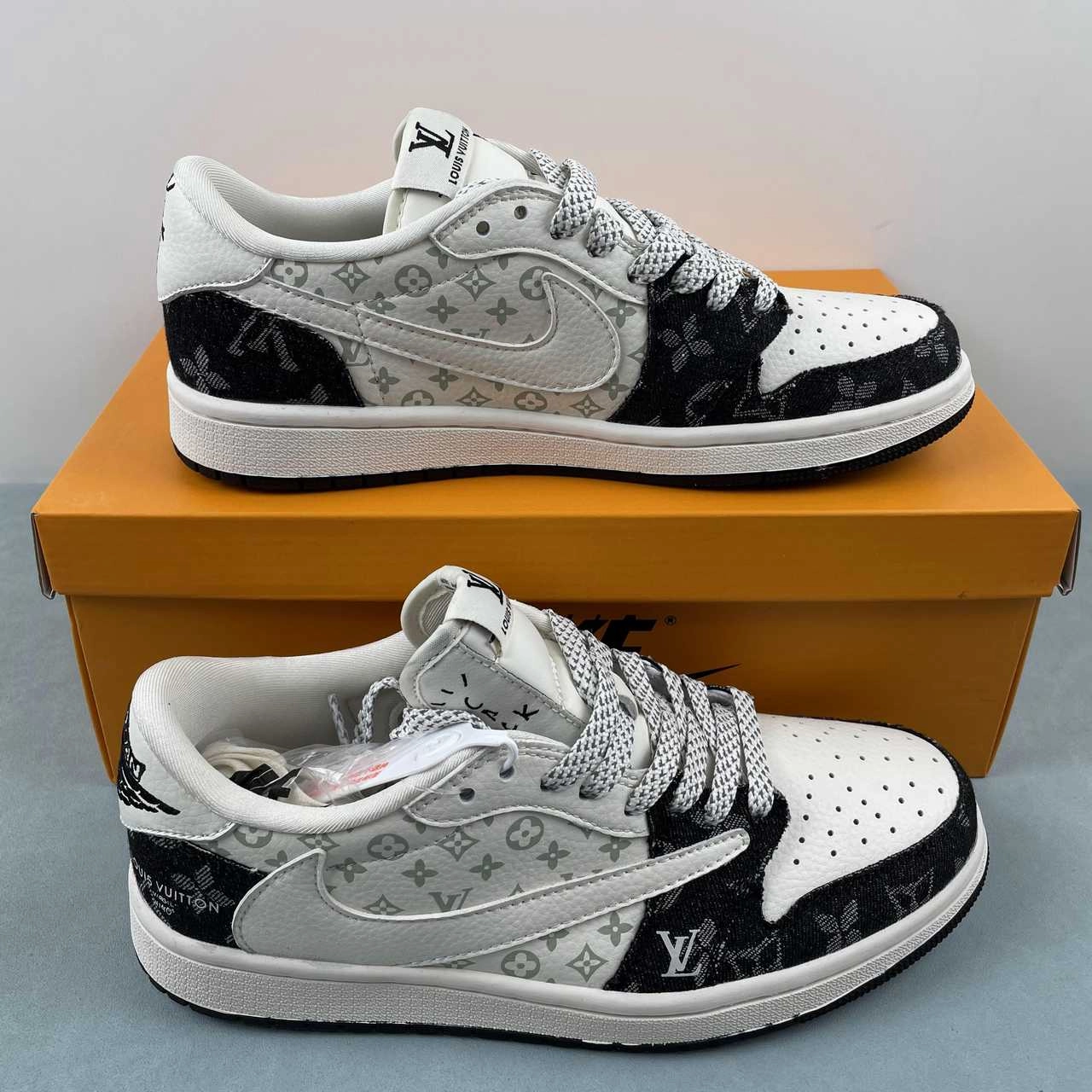 Fragment Design x Travis Scott x Air Jordan 1 Low OG SP LV Off White Black SJ2068-008 Retro design