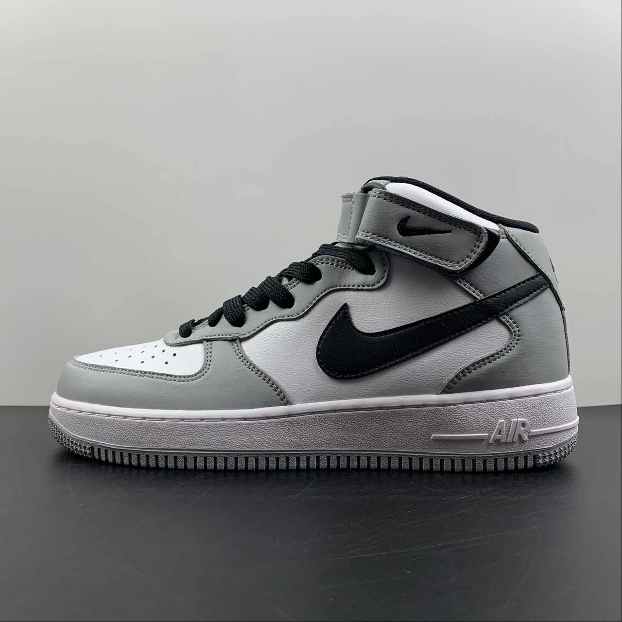 All Season Use Air Force 1 07 Mid Grey Black White HG1522-016