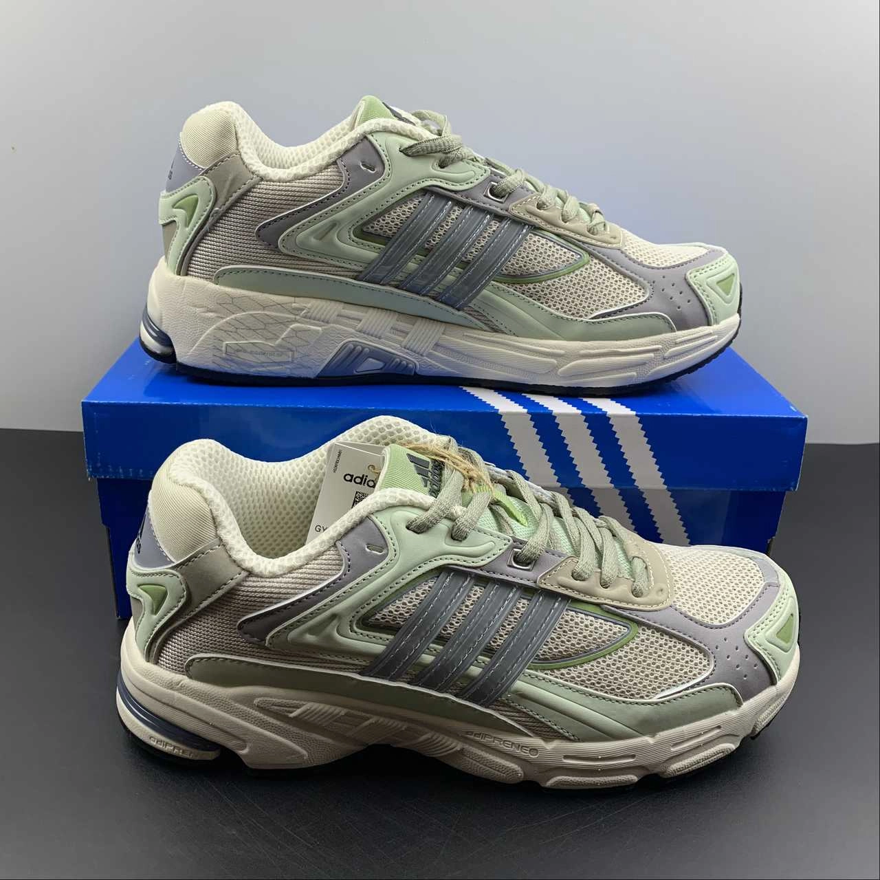 Adidas Response CL Linen Green Chalk White GY2015 cold weather running shoes