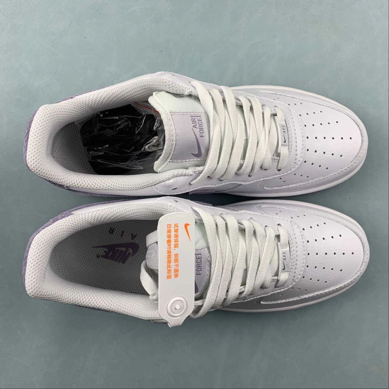 Air Force 1 07 Low White Purple CN2873-108 Dirt Guard Daily Walk