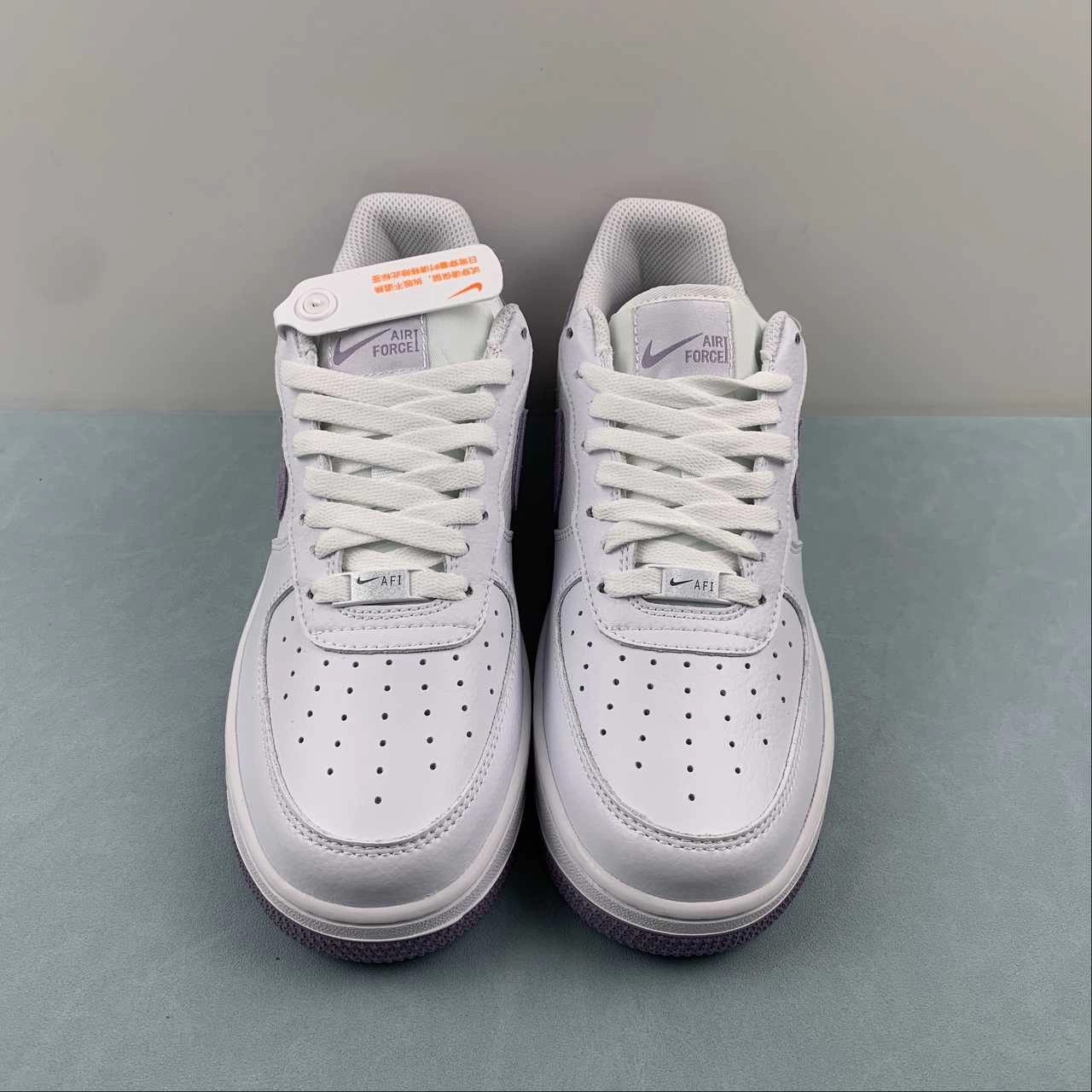 Heel Safe Sun Jog Air Force 1 07 Low White Purple CN2873-108