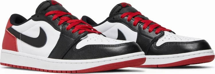 Nike Jordan 1 Low OG Black Toe Walk Flex Casual Sporty