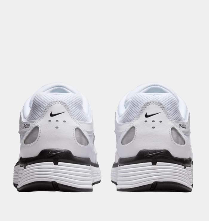 High arch support Nike P-6000 White Metallic Silver Black