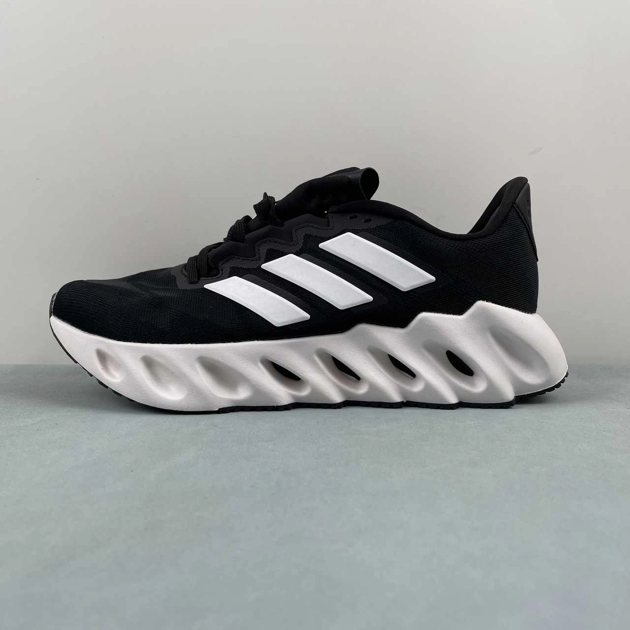 running on road Adidas Switch Fwd Black White Grey5 ID1788