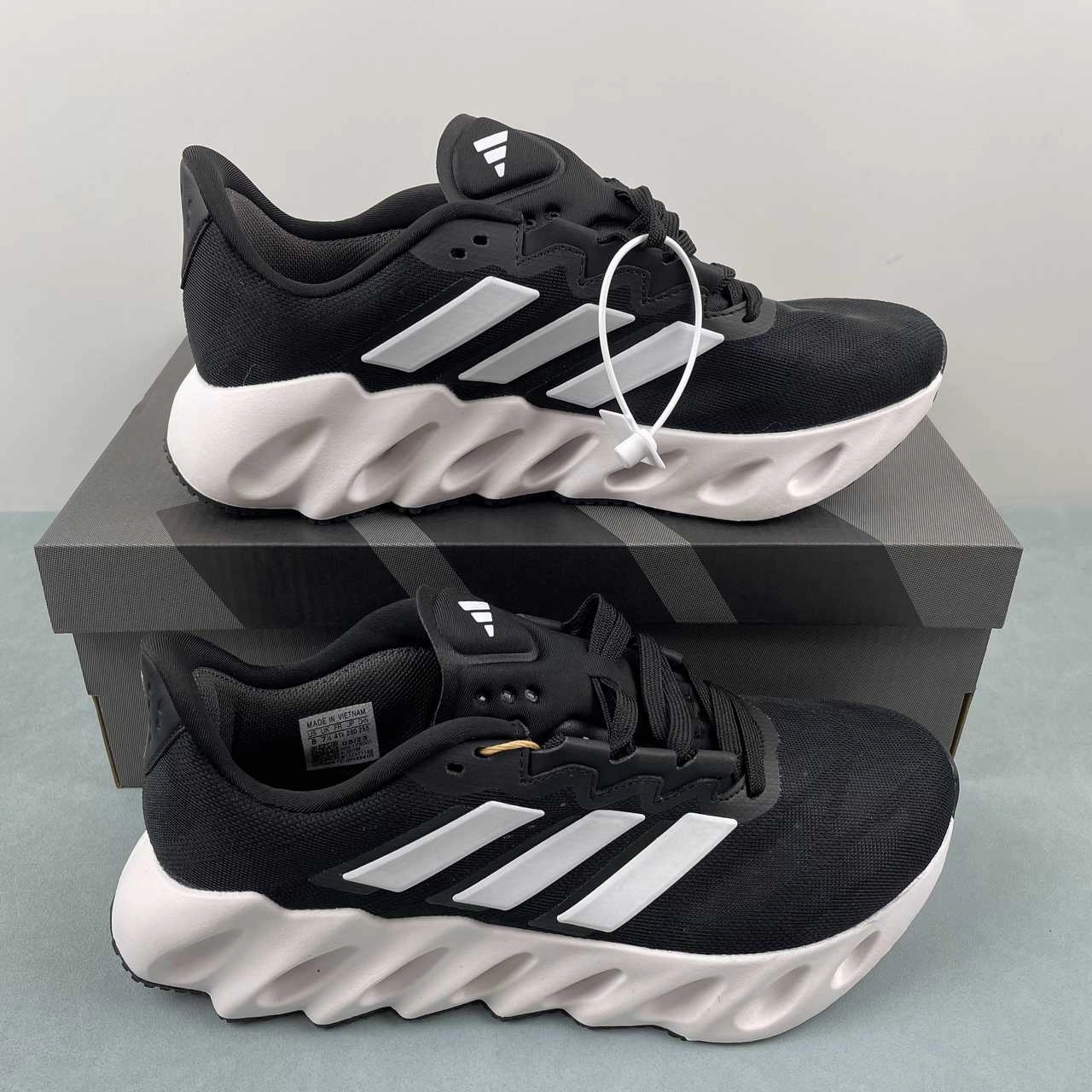 Adidas Switch Fwd Black White Grey5 ID1788 running for socializing