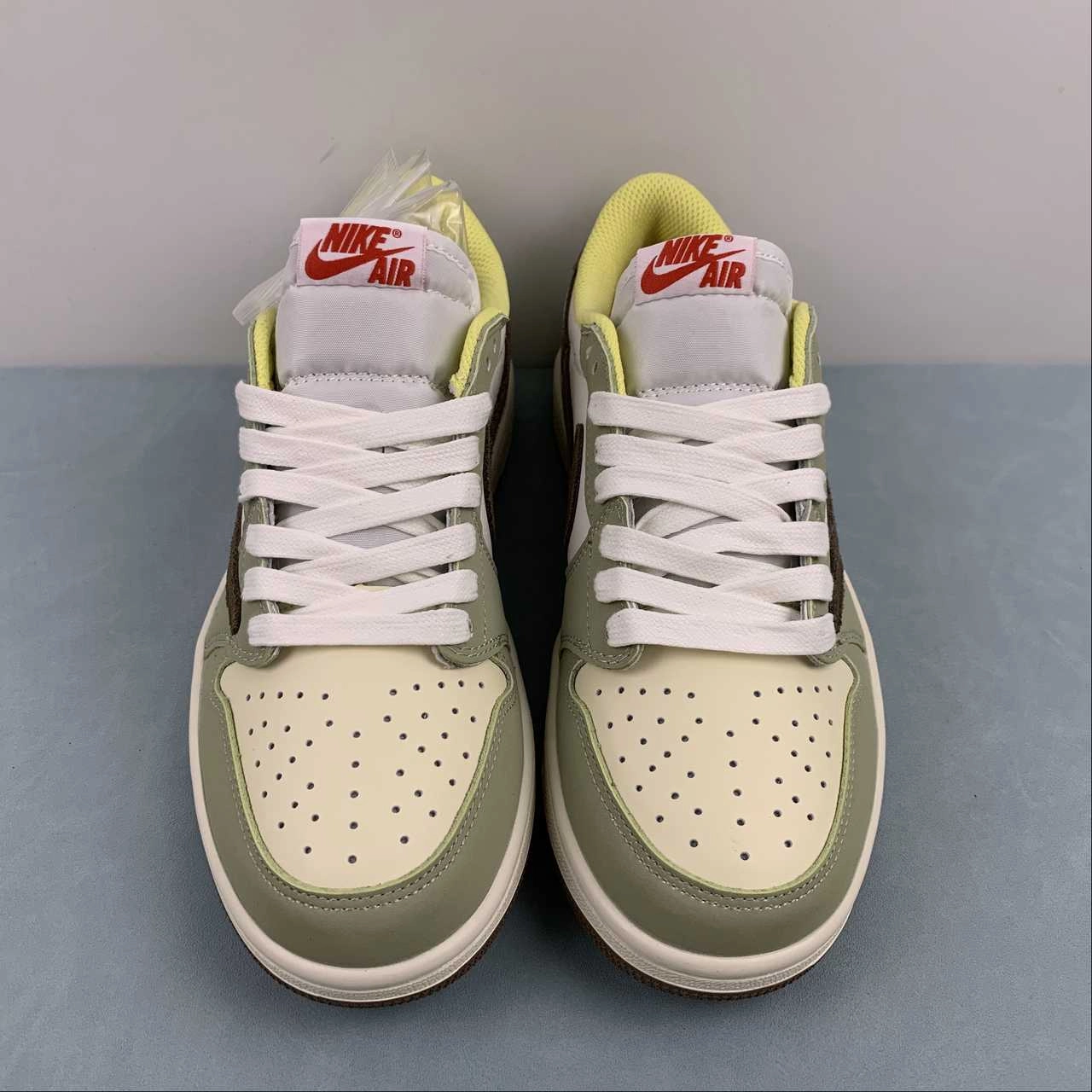 Quick piece Pure Lines Travis Scott x Air Jordan 1 Low OG Brown Yellow Green DM7866-603