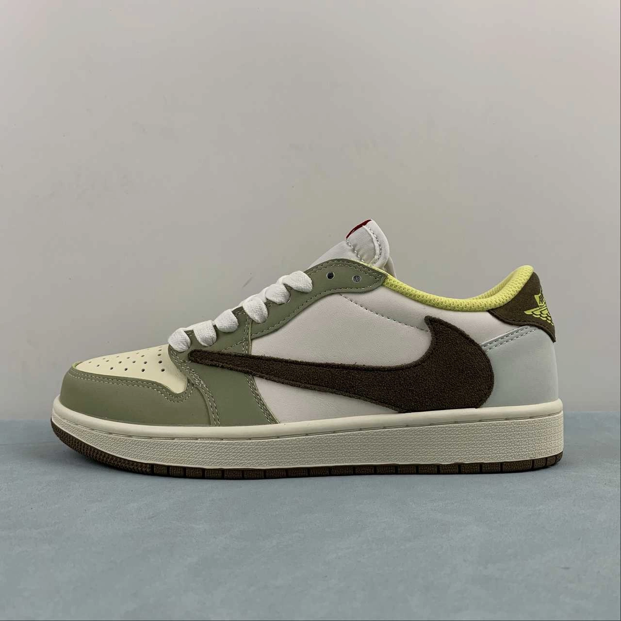 Travis Scott x Air Jordan 1 Low OG Brown Yellow Green DM7866-603 Energy Boost