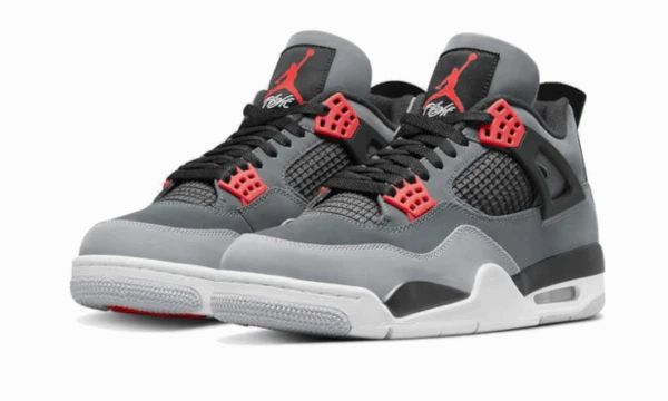 SyntheticLeather Stitched Detailing Air Jordan 4 Infrared (2022)