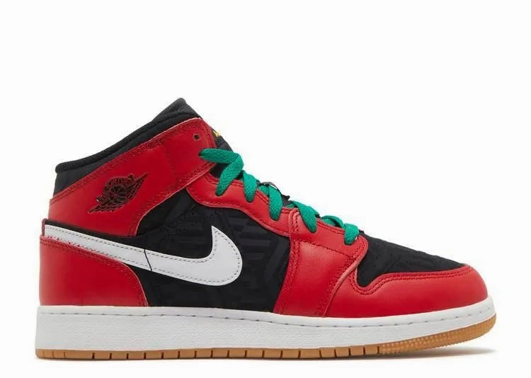 Compression Molded Cushioning Air Jordan 1 Mid  Christmas (GS)