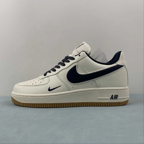 Air Force 1 07 Low Rice White Navy Blue HD1689-104 Foot Flex Easy Fit