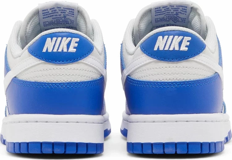 Nike Dunk Low Racer Blue Photon Dust Sock Like Collar Fit